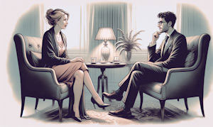 Illustration d'une première rencontre avec un escort boy